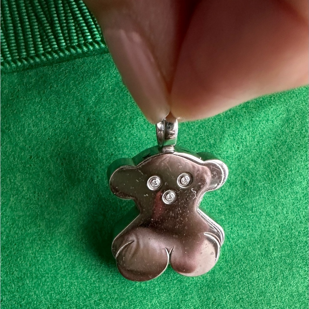 TOUS Stainless Steel Bear Diamond Bear pendant